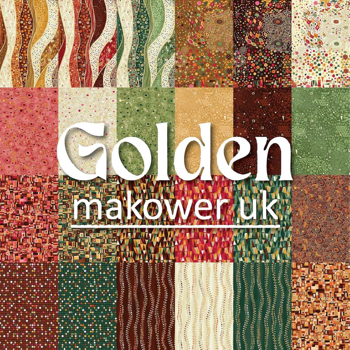 Golden by Makower UK with Andover Fabrics