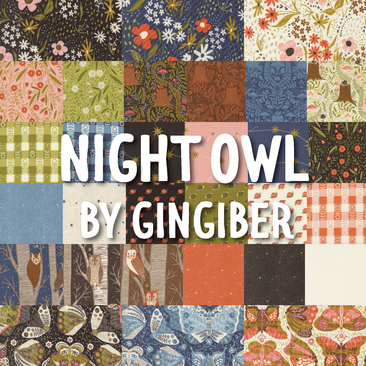 Night Owl by Gingiber with Moda Fabrics