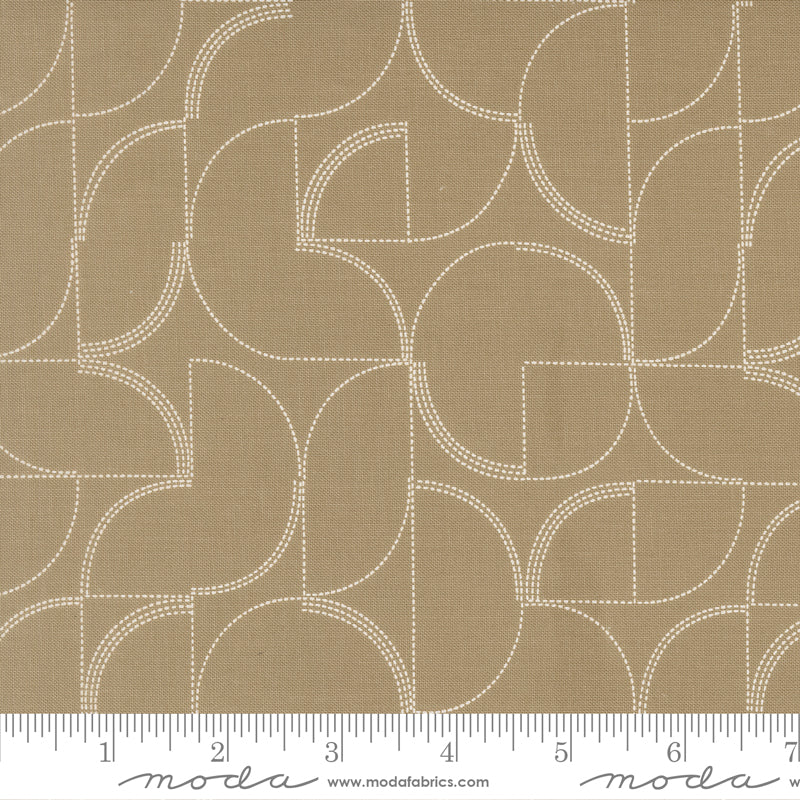 Mira - Echo in Taupe - by Zen Chic with Moda Fabrics