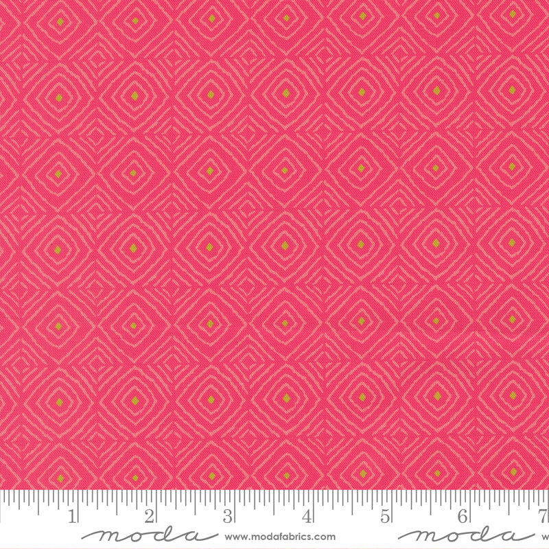 Parlor – Diamonds Azalea (Half Yard Cut) – by Crystal Manning with Moda Fabrics