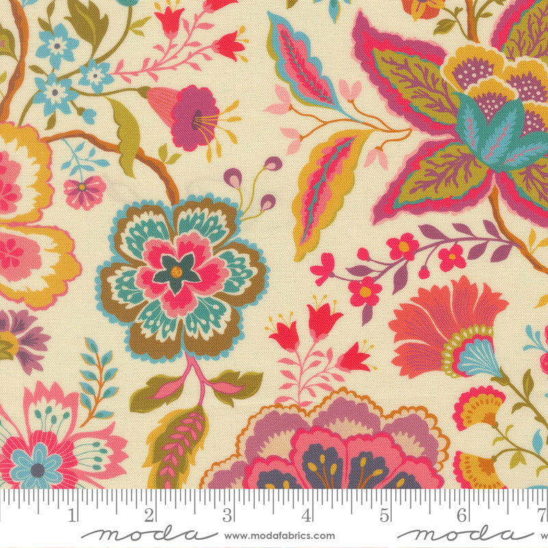 Sitara - Jasmine in Cream - by Crystal Manning with Moda Fabrics