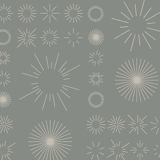 Still - Pewter Bursts (Half Yard Cut) by Libs Elliott with Andover Fabrics