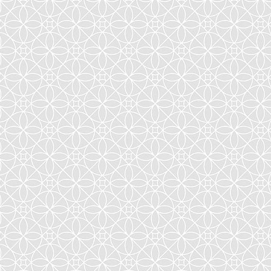 Still - Smoke Cosmic Cactus Flower (Half Yard Cut) by Libs Elliott with Andover Fabrics