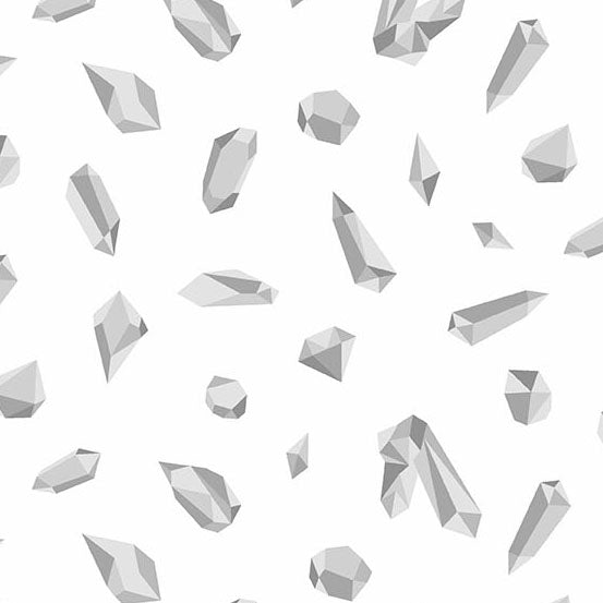 Still - White Crystals (Half Yard Cut) by Libs Elliott with Andover Fabrics