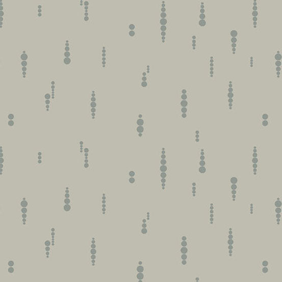 Still - Pastel Grey Crop Circles (Half Yard Cut) by Libs Elliott with Andover Fabrics