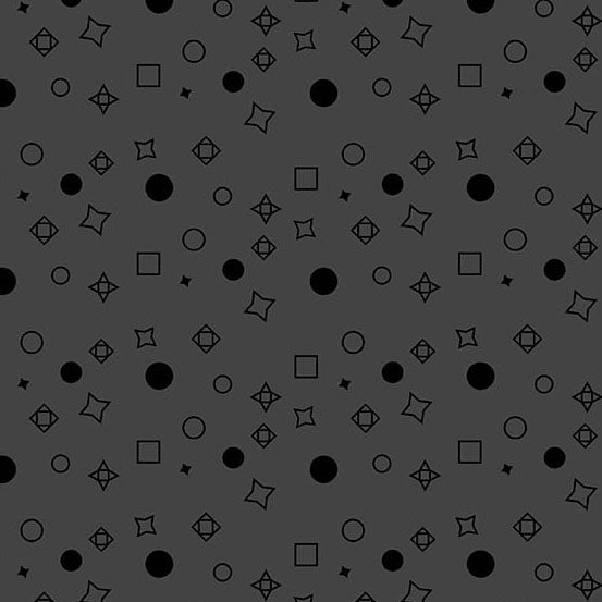 Still - Slate Space Junk (Half Yard Cut) by Libs Elliott with Andover Fabrics