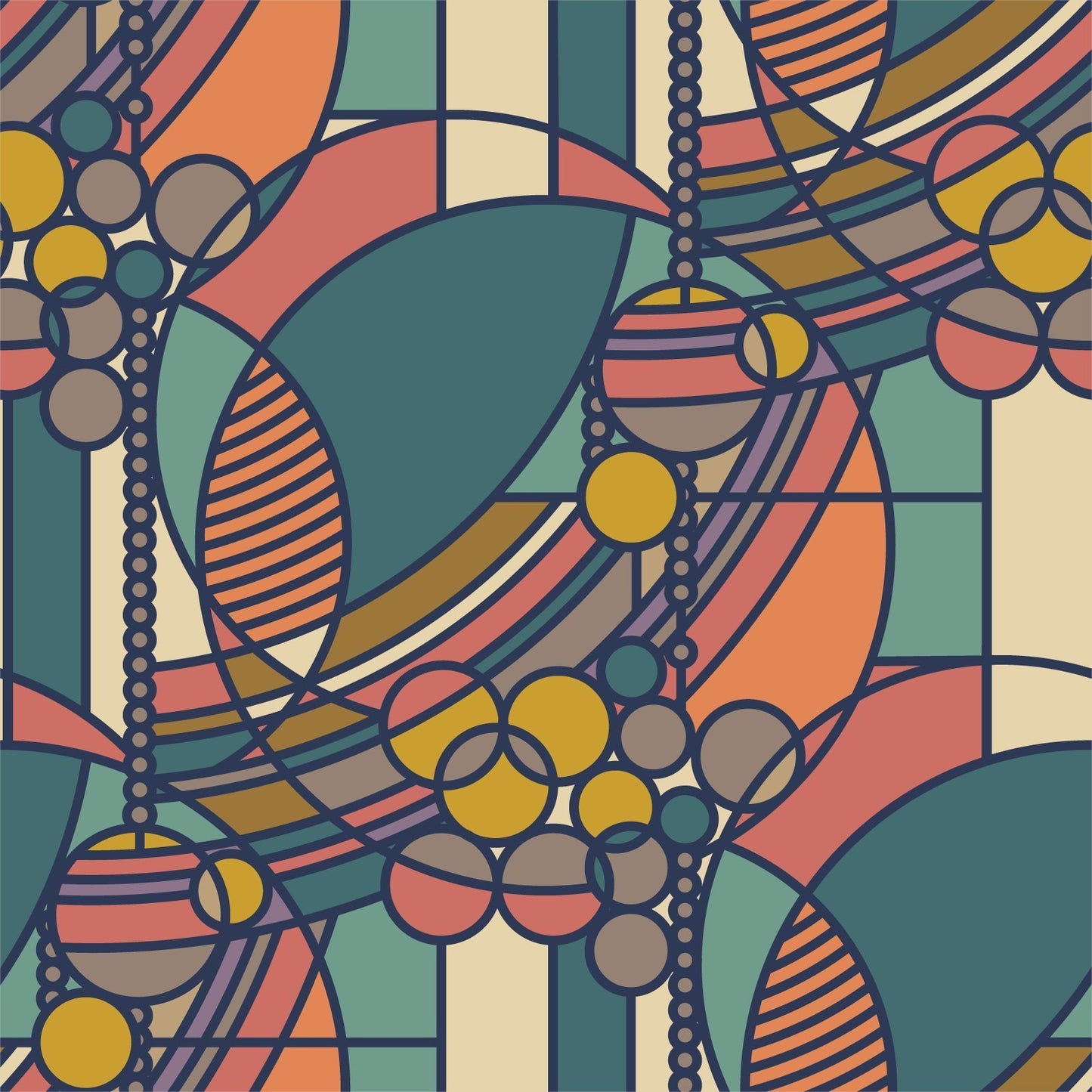 Frank Lloyd Wright “March Balloons” Fat Quarter Bundle — Cloud9 (22-Piece, 100% Organic Cotton)