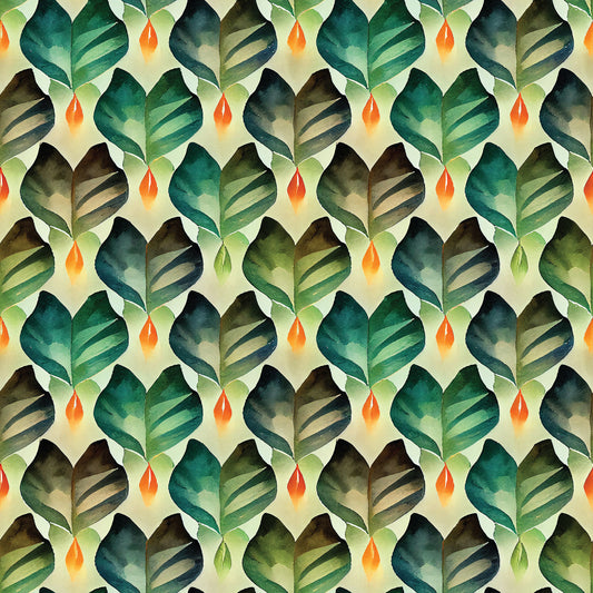 Bali Dreams - Lantern Leaves by Penn Gray Design with Cloud9 Organic Fabrics