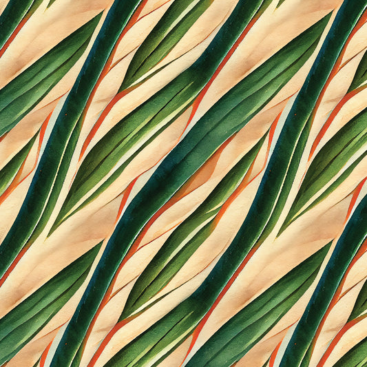 Bali Dreams - Red Palms by Penn Gray Design with Cloud9 Organic Fabrics