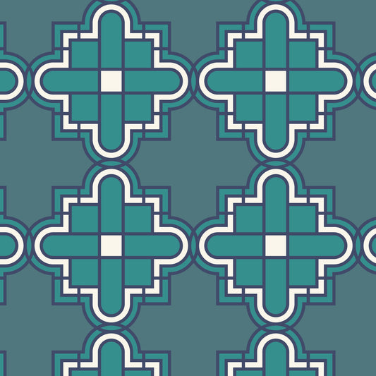 Frank Lloyd Wright Prism 228336 in Teal