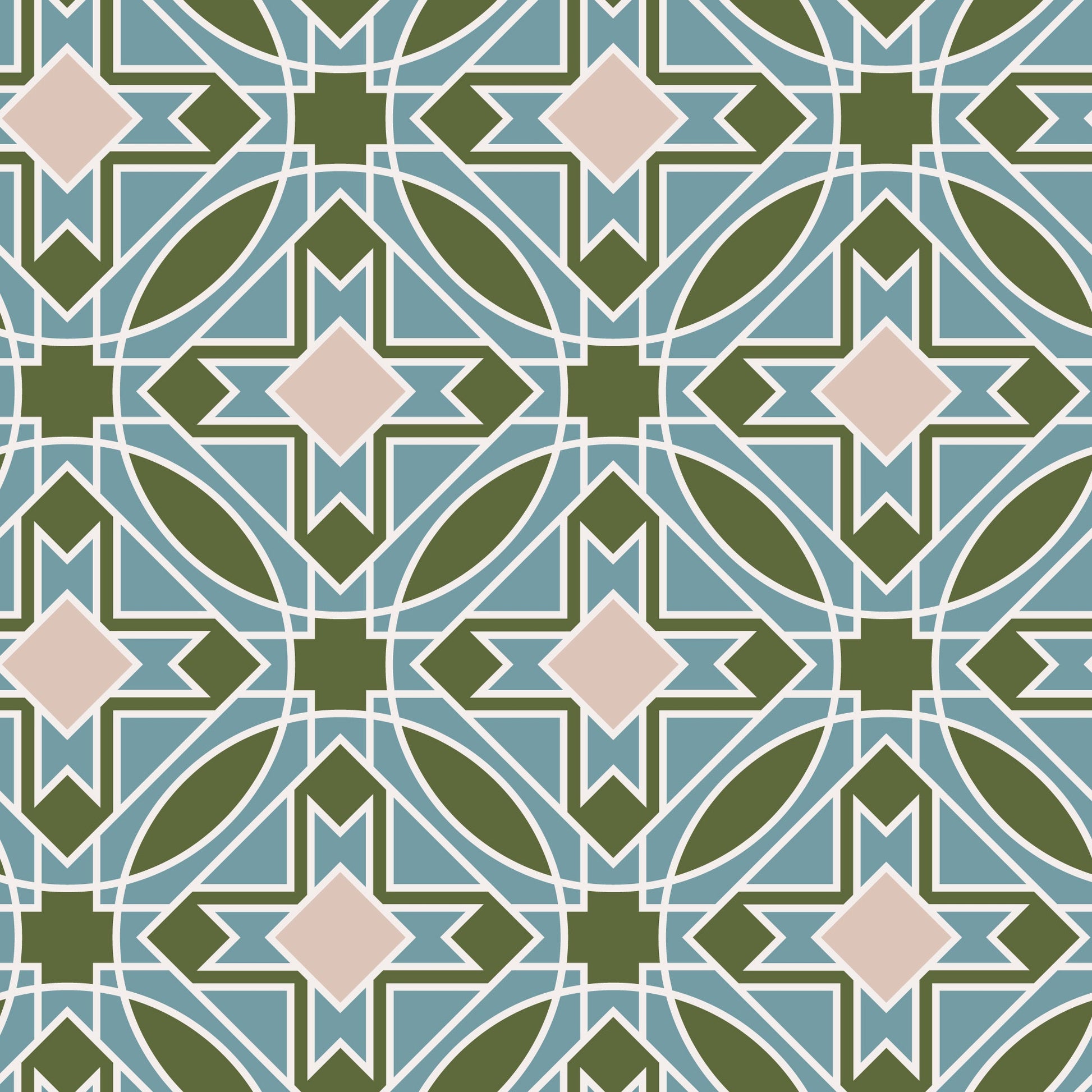 Frank Lloyd Wright Prism 228338 in Olive/Blue
