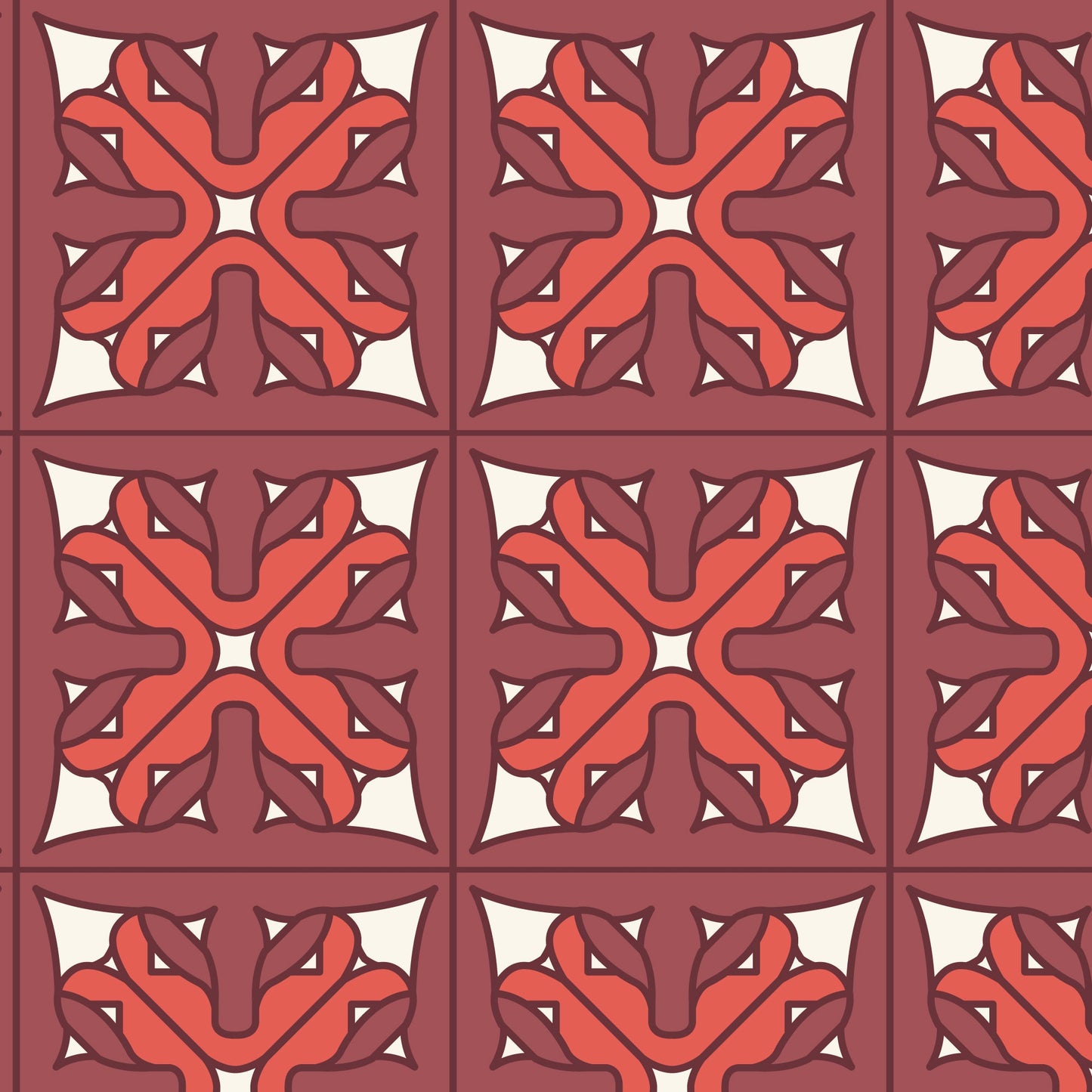 Frank Lloyd Wright Prism 228341 in Red