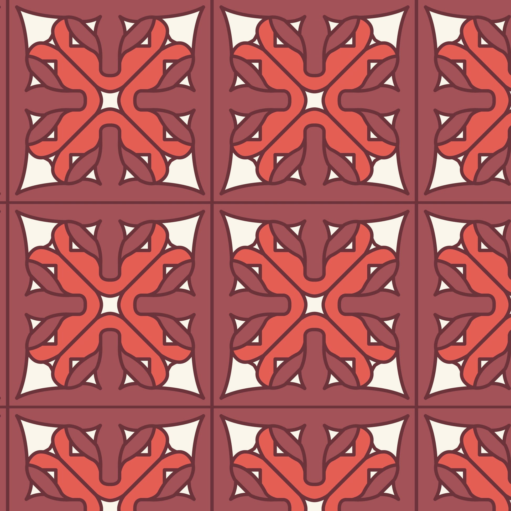 Frank Lloyd Wright Prism 228341 in Red