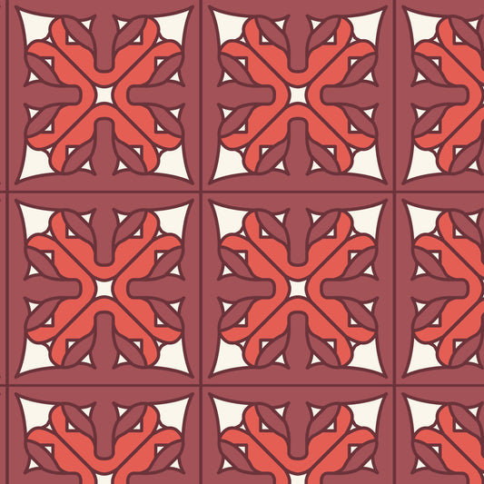 Frank Lloyd Wright Prism 228341 in Red
