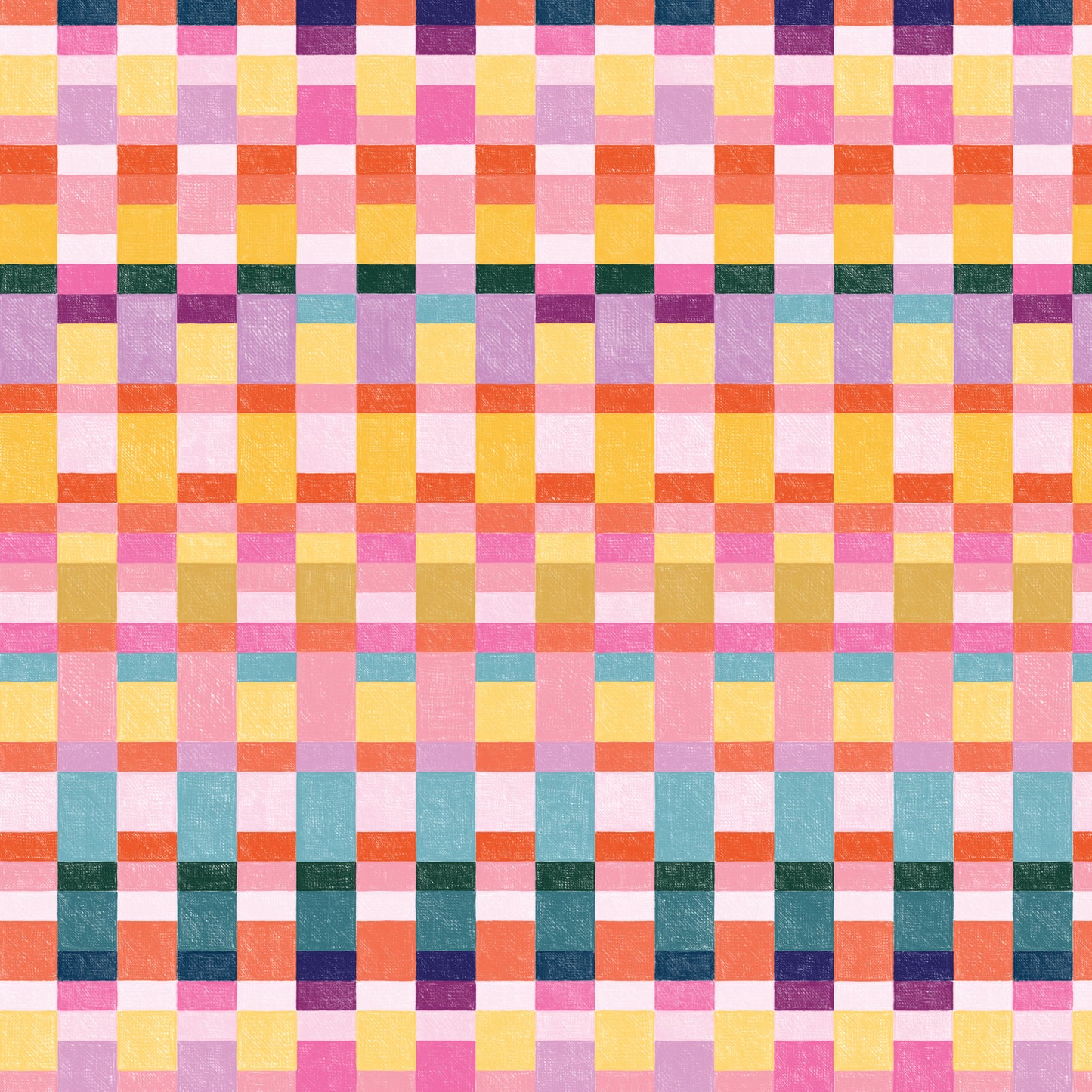 Pop & Plaids - Sunshine Pixel Threads - by Rachel Parker with Cloud 9 Organic Fabrics