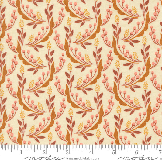 Acorn Hollow - Harvest Florals Wheat Ecru - by BasicGrey for Moda Fabrics