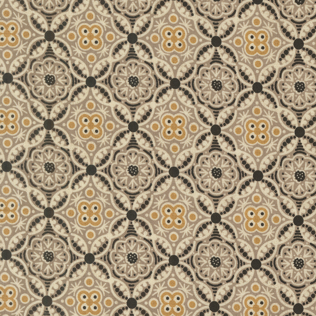 Posh - Filigree in Onyx Noir - by BasicGrey with Moda Fabrics