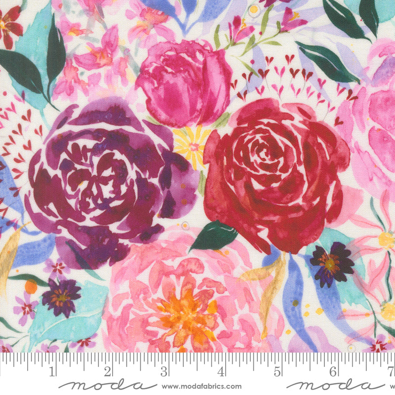 Fleur The Love - Fleur Amour - by Create Joy Project with Moda Fabrics