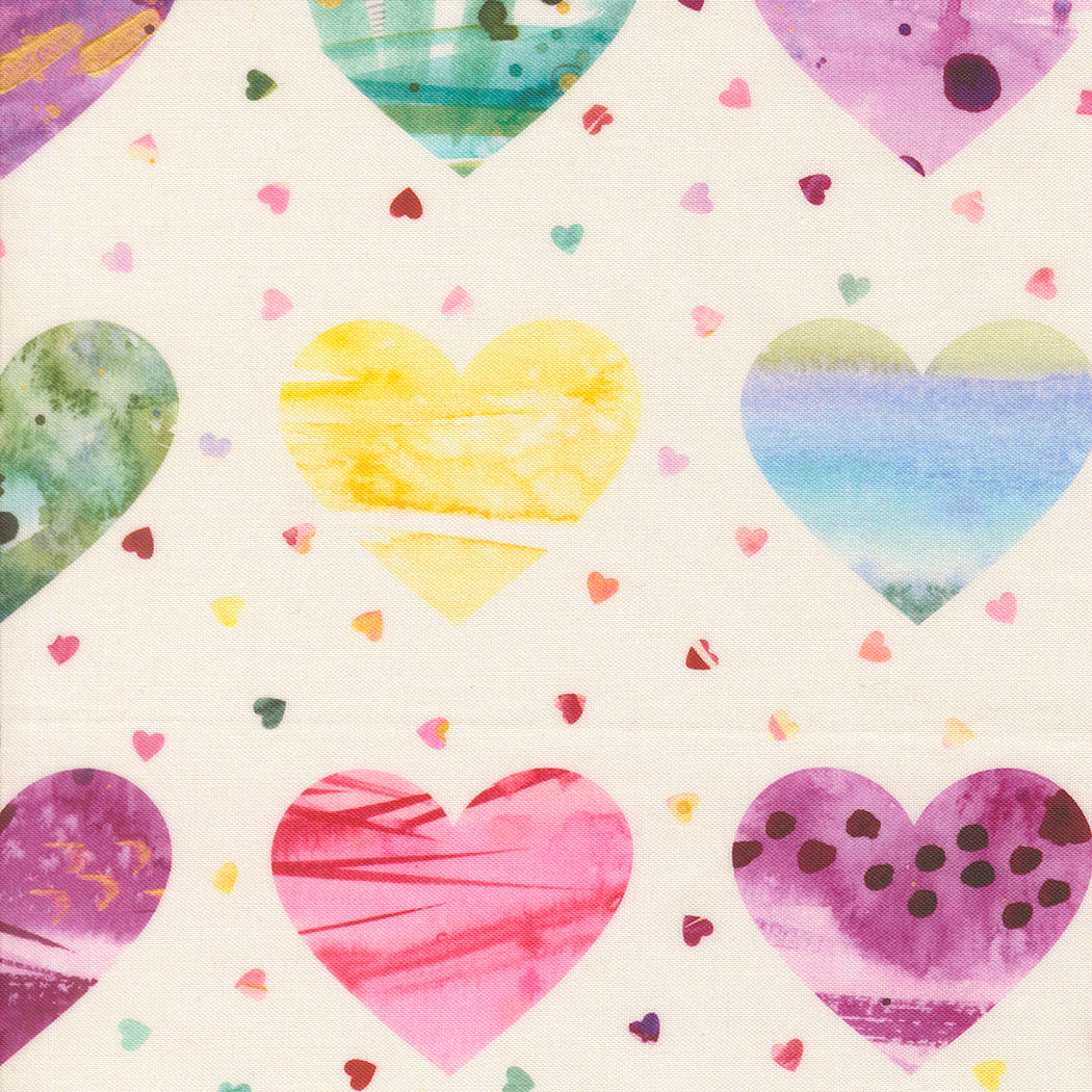 Fleur The Love - Lovestruck in Cloud - by Create Joy Project with Moda Fabrics