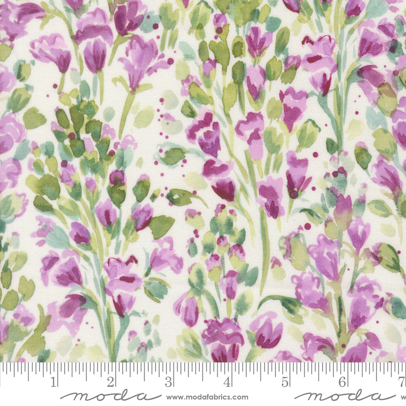 Fleur The Love - Cherish in Cloud - by Create Joy Project with Moda Fabrics