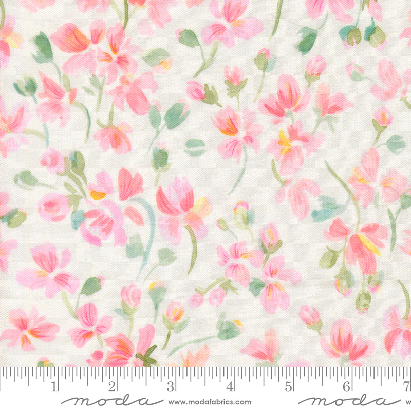 Fleur The Love - Swoonworthy in Cloud - by Create Joy Project with Moda Fabrics