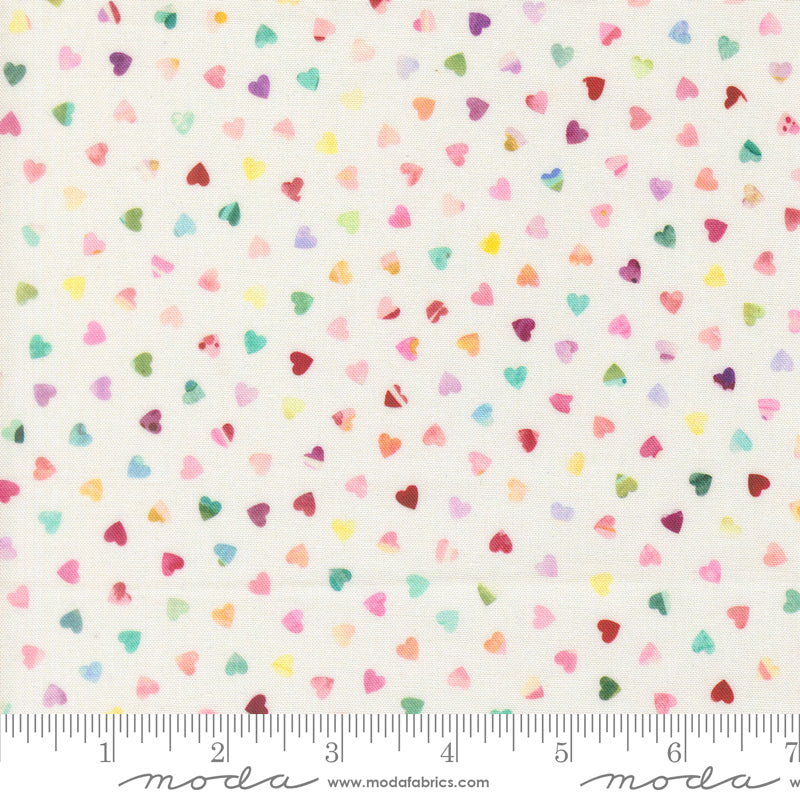 Fleur The Love - Sweetheart in Cloud - by Create Joy Project with Moda Fabrics