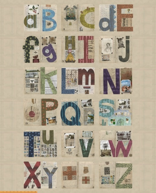 Marcia Derse Essentials - Alphabet Panel - with Windham Fabrics