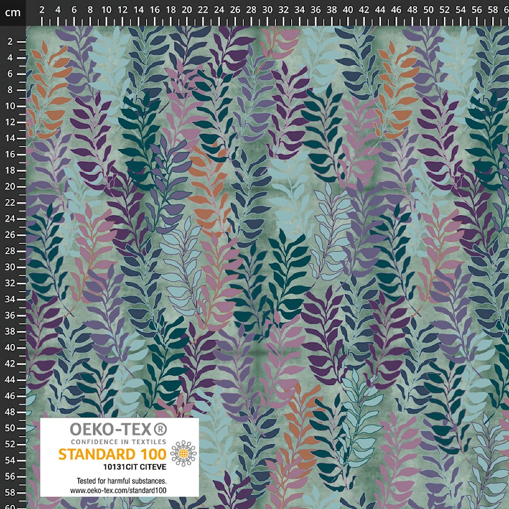 Colourful Leaves - Soft Leaves - by Stof Fabrics
