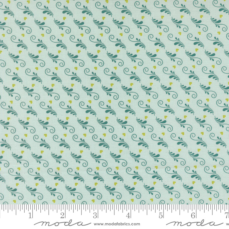 Legendary Love - Love is in the Air Aqua by Sarah Thomas of Sariditty with Moda Fabrics