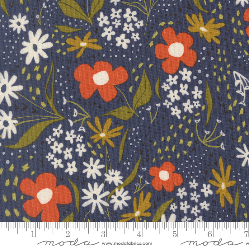 Night Owl – Feedsack in Dusk (Half Yard Cut) – by Gingiber with Moda Fabrics