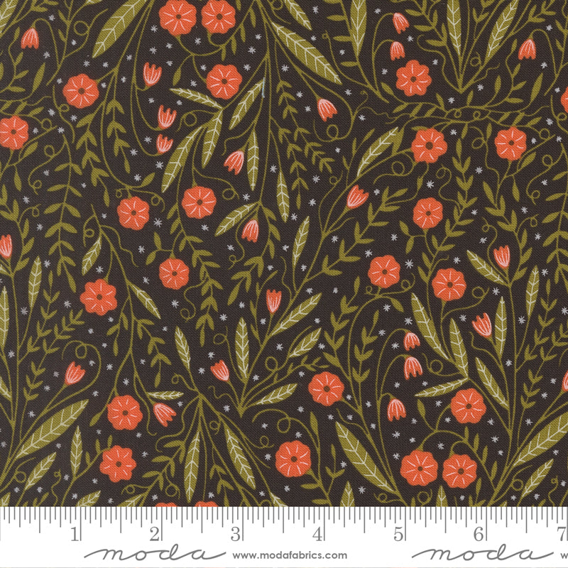 Night Owl – Woodland Floral in Midnight (Half Yard Cut) – by Gingiber with Moda Fabrics
