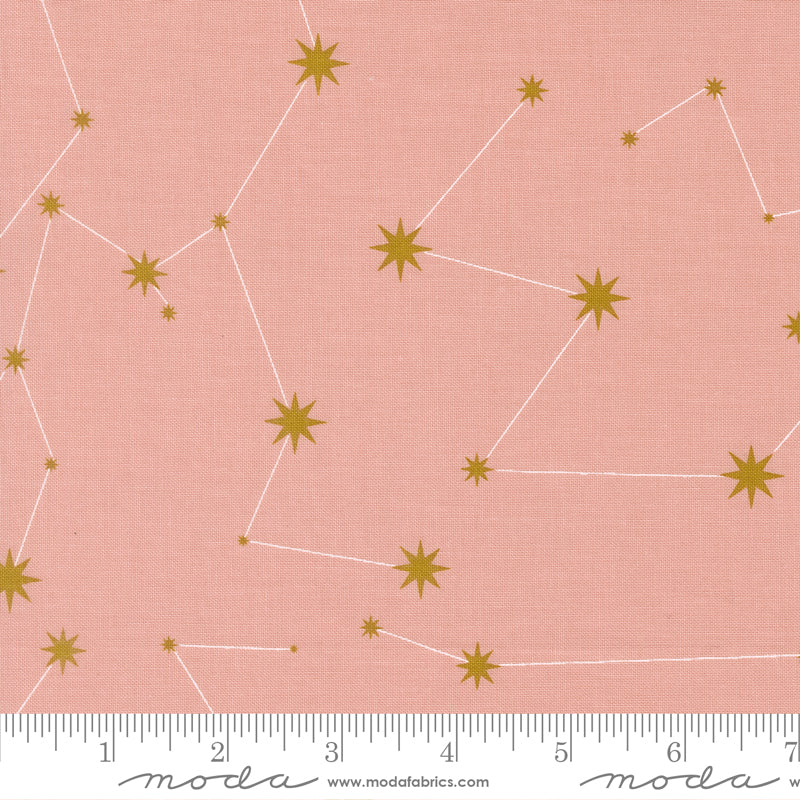 Night Owl – Constellations in Petal (Half Yard Cut) – by Gingiber with Moda Fabrics