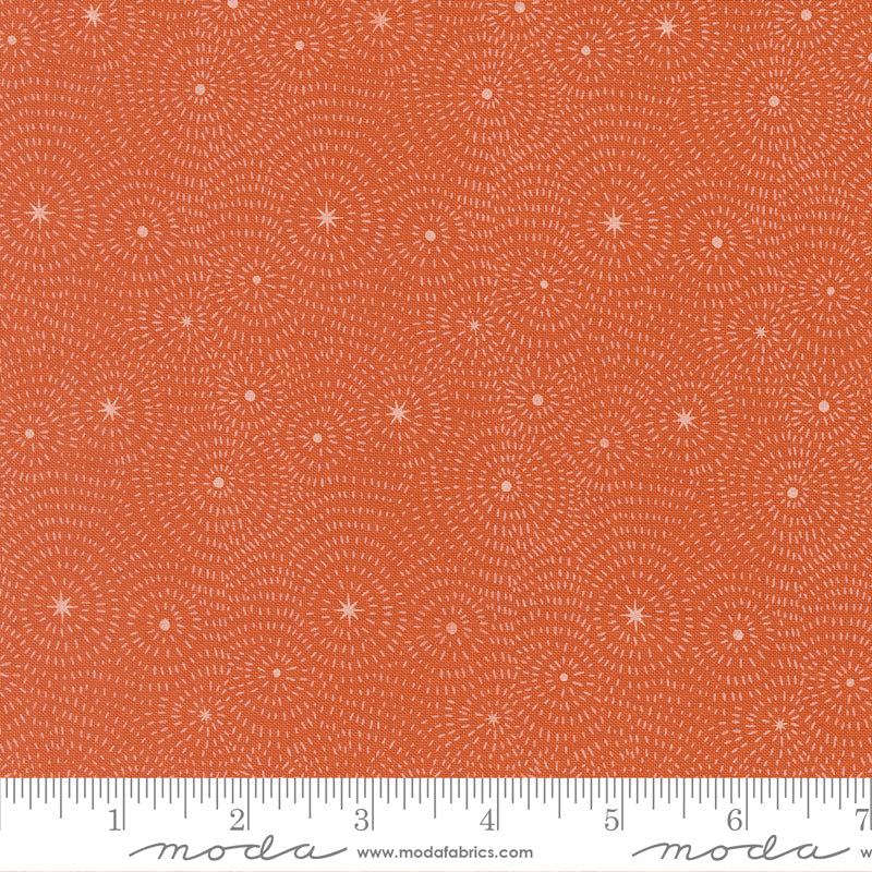 Night Owl – Starry Night in Clay (Half Yard Cut) – by Gingiber with Moda Fabrics