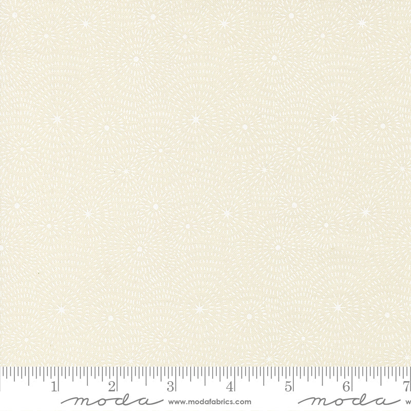 Night Owl – Starry Night in Cloud White (Half Yard Cut) – by Gingiber with Moda Fabrics