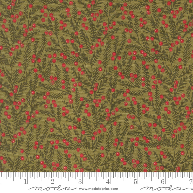 Berry & Pine - Pine Needles - Sage - by Lella Boutique for Moda Fabrics