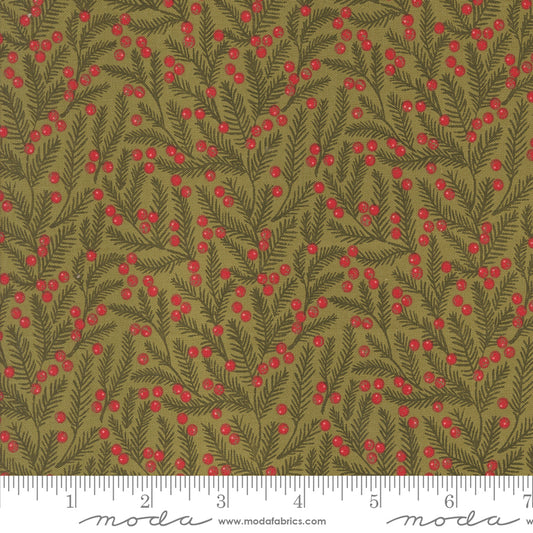 Berry & Pine - Pine Needles - Sage - by Lella Boutique for Moda Fabrics