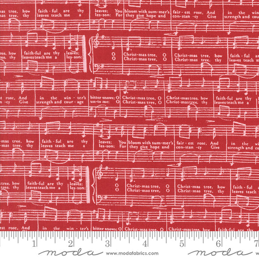 Berry & Pine - O Christmas Tree - Cranberry - by Lella Boutique for Moda Fabrics