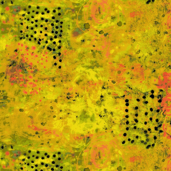 Marcia Derse Essentials - Spotted Graffiti, Golden Hour - with Windham Fabrics