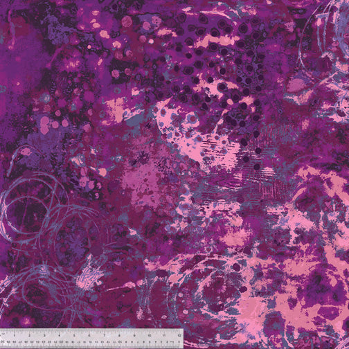 Marcia Derse Essentials - Spotted Graffiti, Spring Lilac - with Windham Fabrics