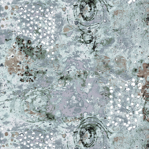 Marcia Derse Essentials - Spotted Graffiti, Snowball - with Windham Fabrics