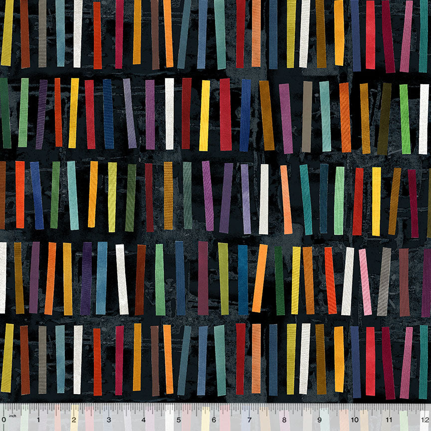 Marcia Derse Essentials - Stick Stacks - Ink Black with Windham Fabrics