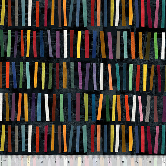 Marcia Derse Essentials - Stick Stacks - Ink Black with Windham Fabrics