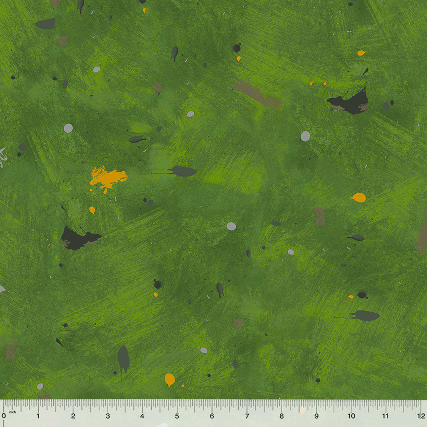 Marcia Derse Essentials - Marble Run, Splash, Olive - with Windham Fabrics