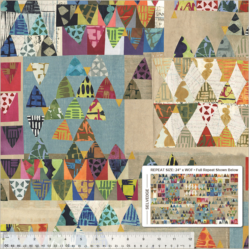 Stenographer's Notebook - Open Space, Multi from Marcia Derse with WIndham Fabrics