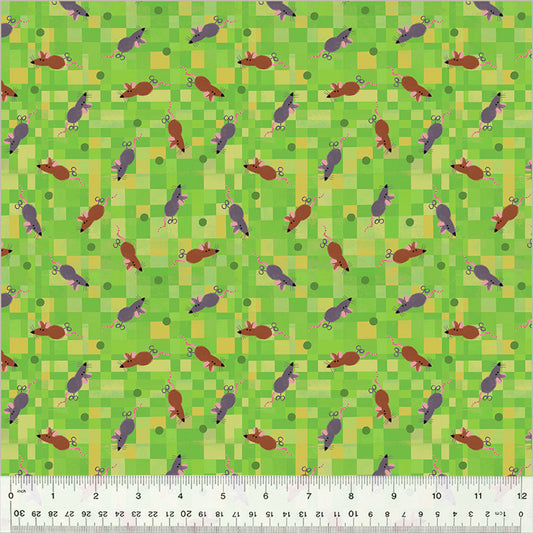 Fur-Ever Friends - Mouse Play by Gareth Lucas with Windham Fabrics.