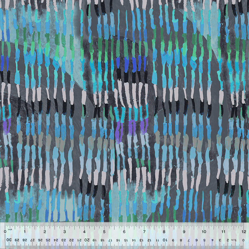Sketchbook 21 - Feather - Blue Jay - by Marcia Derse with Windham Fabrics