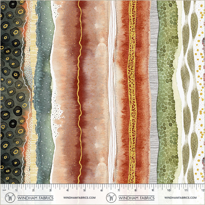 Flora & Form - Fire Opal - 54778DM-2 by Essoldo Design for Windham Fabrics