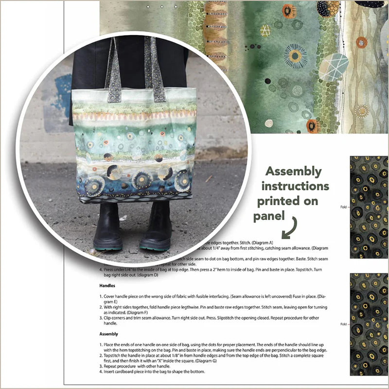 Flora & Form – Canvas Carryall Panel – by Essoldo Design for Windham Fabrics