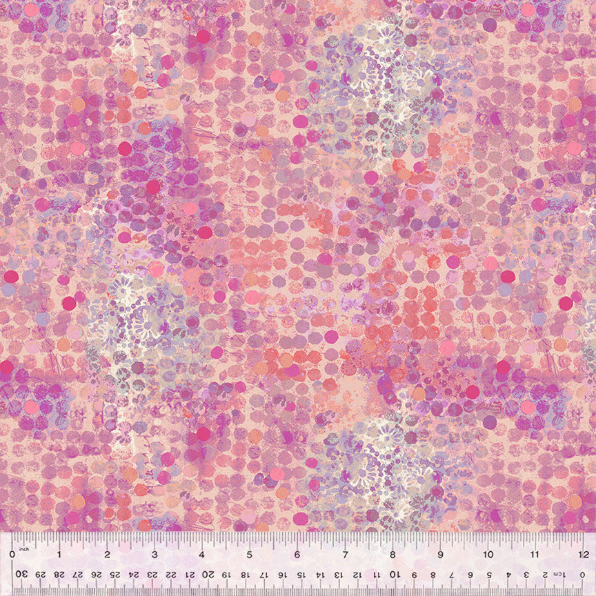 Shine On - Glimmer, Pink (Half Yard Cut) - by Jennifer Lambein with Windham Fabrics