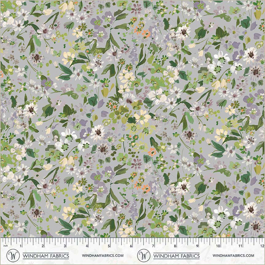Bloomfield - Perennials Dew - by Kelly Ventura with Windham Fabrics